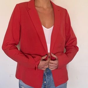 Coral red blazer